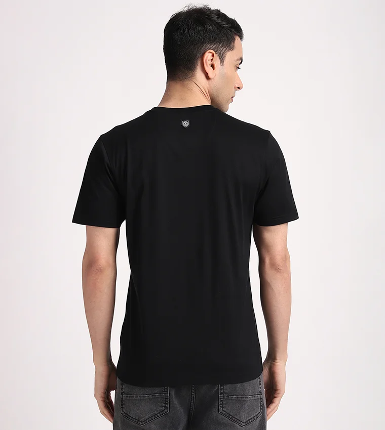 Beverly Hills Polo Club Embossed hologram tee